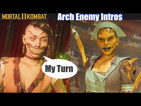 MK11 Characters Meet Their Arch Enemy (Updated Intros) - Mortal Kombat 11 Kombat Pack 2