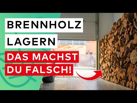 Properly storing firewood in winter: These mistakes will ruin your wood and your fireplace!