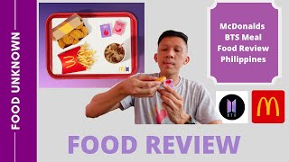 McDonalds BTS Meal | Food Review | BTS Meal Price | Philippines | Food Unknown
