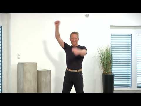 Einfache Koordinationsübung - Gegengleiches Armekreisen