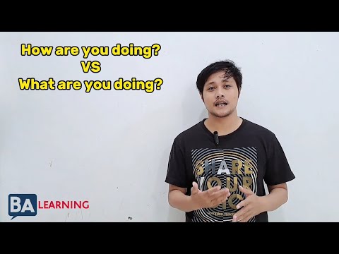 Cara menjawab pertanyaan How are you doing VS What are you doing? | English Question
