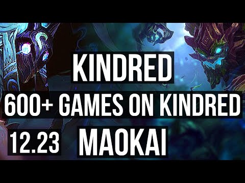 KINDRED vs MAOKAI (JNG) | 5/0/3, 600+ games | EUW Grandmaster | 12.23