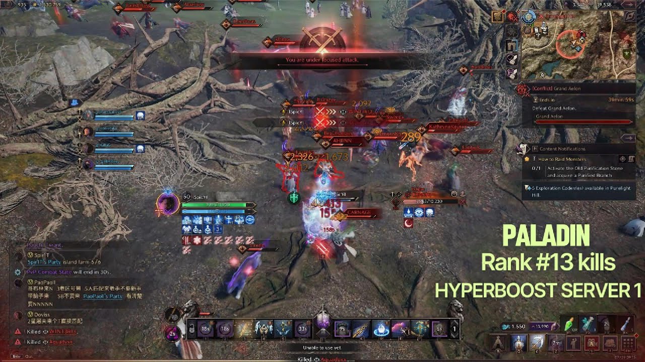 Throne and Liberty | *NEW SKILLS* | Paladin SnS/Wand | PVP Clips | Hyperboost 1 KR