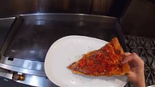 Late Night Pizza w/ Crispy Parmesan Crust