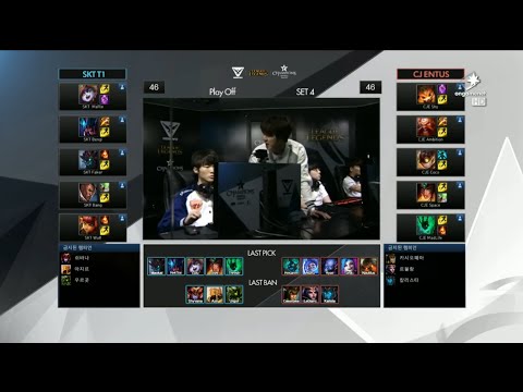 CJ vs SKT Game 4 Highlights (Champions Spring Korea 2015 Playoffs Round 2)