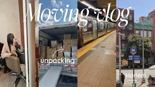 MOVING VLOG Ep.6 | Boxes Arrived! First Home-Cooked Meal + Harlem Trip
