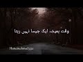 Waqt Hamesha Ek Jaisa Nahi Rahata Rashid Miftahi Poetry Islamic Status Hunainahmed ️