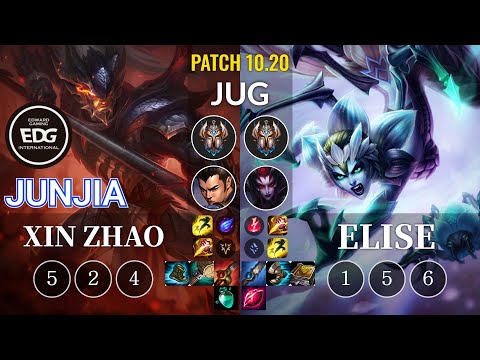 EDG JunJia Xin Zhao vs Elise Jungle - KR Patch 10.20