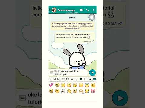 Tutorial cara dapat symbols aesthetic icon !! #fyp #masukberanda #tutorial #whatsmock #fakechat