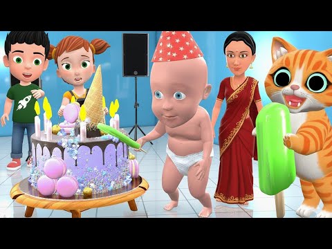 Billi ke Bache | Cat Cartoon | Cat Meowing | Cat | Kittens | Meow Meow | Cat Videos | new cat part14