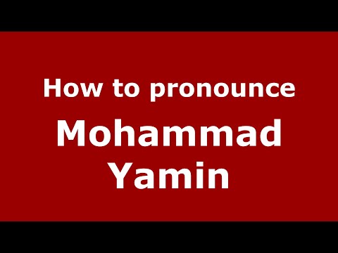 How to pronounce Mohammad Yamin (Indonesia/Indonesian) - PronounceNames.com