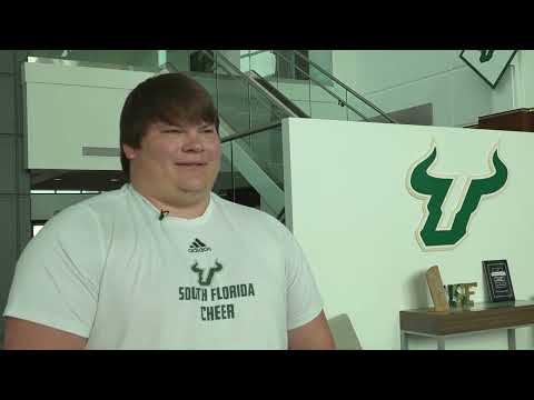 ZSPORTS 04/18/25 Meet USF’s viral cheerleaders Ashlyn Pinner and Brandon Gray