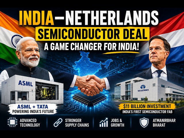 India-Netherlands Semiconductor Deal Explained | ASML+Tata Electronics | India’s ₹90,000 Crore Chips SDDEFAULT Thumbnail