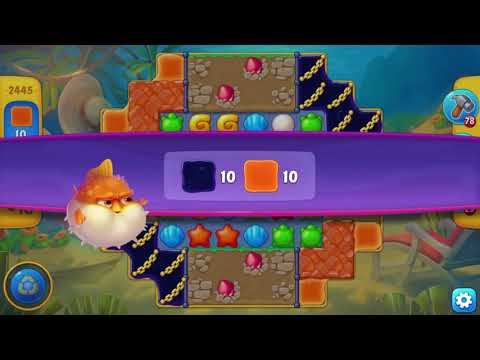 Fishdom 2445 Super Hard Level - NO BooSTERS