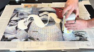 How I Mod Podge a 1000-Piece Puzzle (No Warping, Clean Edges) | Star Wars Stormtrooper Photomosaic