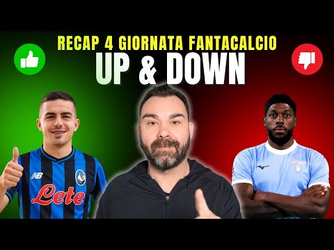 🚦Chi SALE chi SCENDE dopo la 4 GIORNATA Fantacalcio👉COMMENTO e RECAP