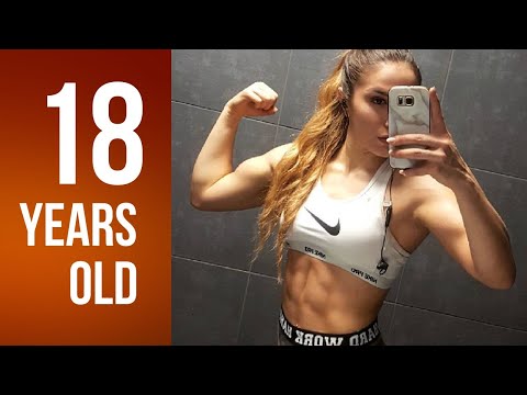 18 years old muscle girl Marina