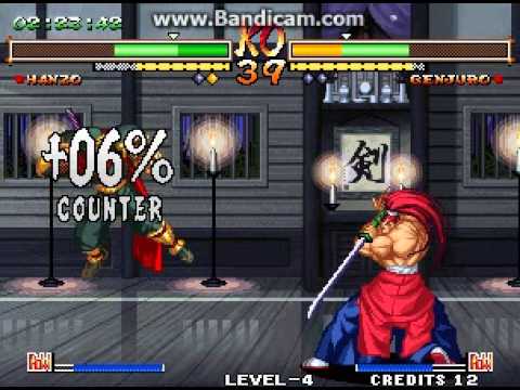 samurai shodown 5 special  hanzo hattori vs genjuro kibagami