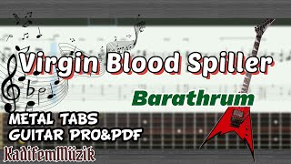 Barathrum-Virgin Blood Spiller Easy Electric Guitar Tutorial Tabs