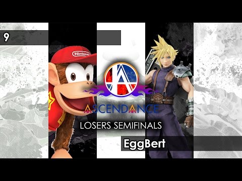 Smash 4: 9 (Diddy Kong) V EggBert (Cloud/Bayonetta) - Ascendance 15 Tournament SSB4