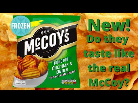 *NEW* ICELAND | McCOY'S RIDGE CUT CHEDDAR AND ONION POTATO SHAPES | REVIEW
