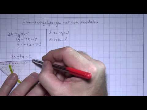 VWO4wisA_11_H3_6 Lineaire vergelijkingen met twee variabelen