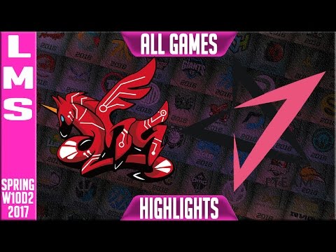 AHQ vs J Team Highlights All Games - LMS W10D2 Spring 2017 AHQ vs JT All games