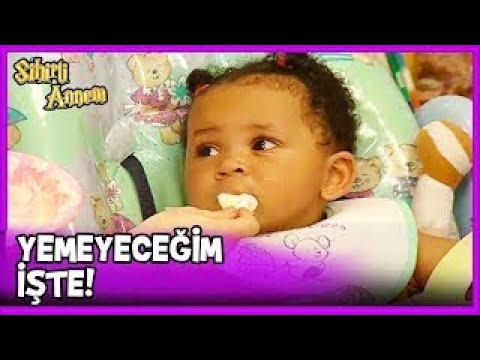 Çilek ve Berk, Toprak'a Mama Yediriyor! - Sihirli Annem 62.Bölüm