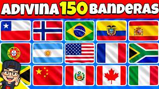 ¿Podrás Reconocer 150 BANDERAS En Solo 3 SEGUNDOS?⏰😱Adivina El PAÍS Por Su BANDERA🌎🚩