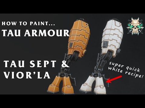 How to paint Tau Sept & Vior'la Armour - Quick box art recipes.
