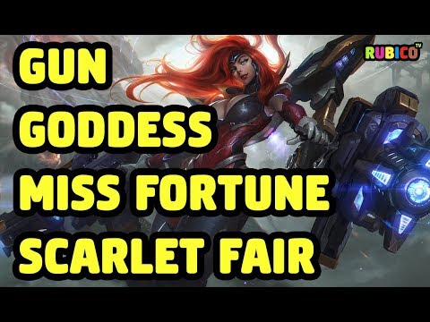 GUN GODDESS MISS FORTUNE SCARLET FAIR SKIN SPOTLIGHT - LEAGUE OF LEGENDS
