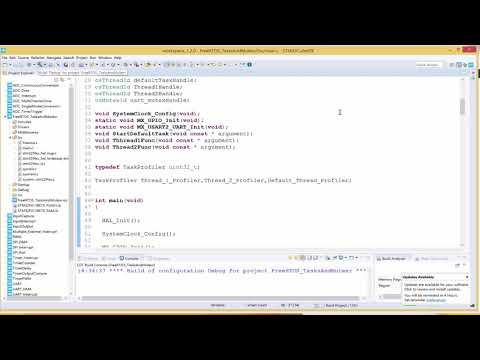 STM32CubeIDE : FreeRTOS Experimenting With Tasks And Priorities