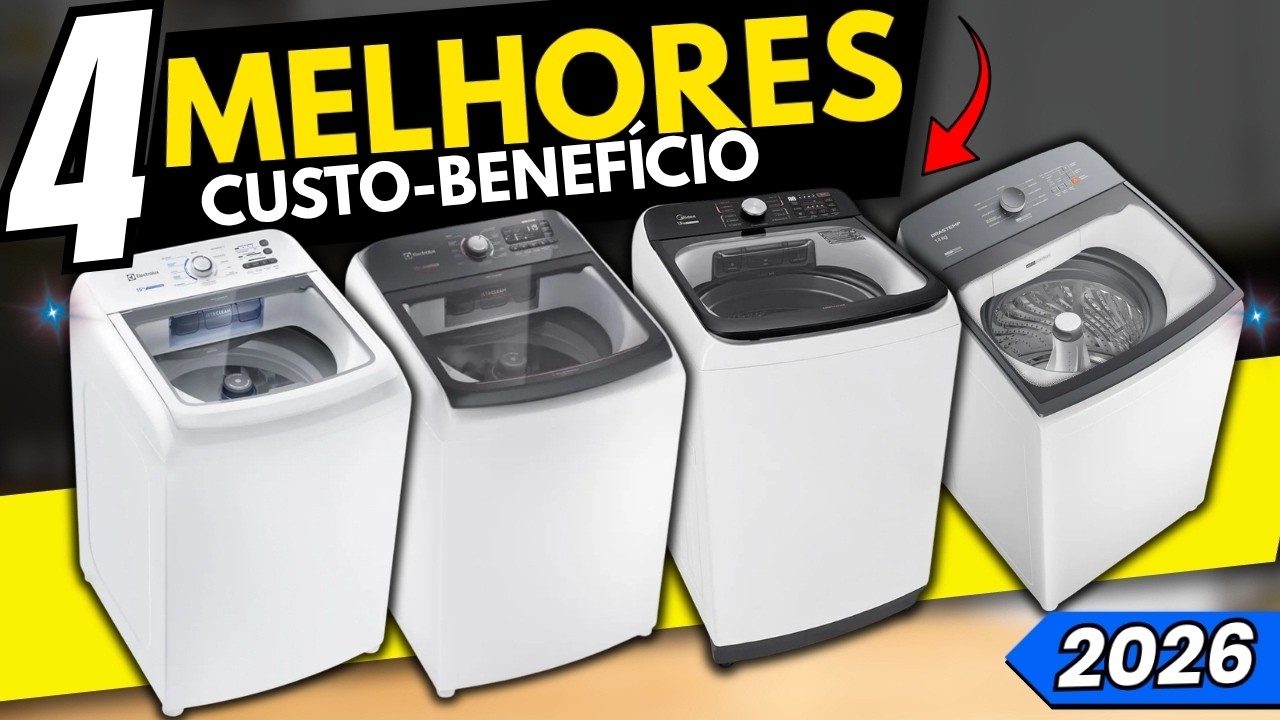 Qual a MELHOR Máquina de LAVAR ROUPAS? TOP 4 Máquinas Que Valem A Pena! (Guia Completo)