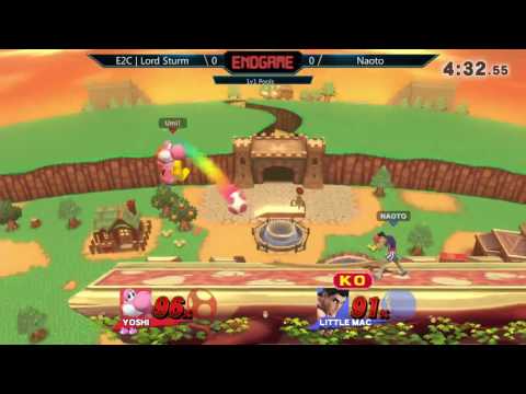 ENDGAME: 1v1 Pools – E2C l Lord Sturm (Yoshi) vs. Naoto (Little Mac)