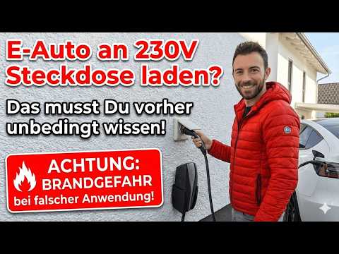 Can you safely charge your electric car at home using a 230V socket? Beware of fire hazard!