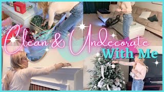 Clean With Me After The Holidays | Undecorate & Clean | Cleaning Motivation | The Craf-T Home