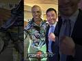 MIKE TYSON EMBRACES MANNY PACQUIAO AFTER GERVONTA DAVIS VS RYAN GARCIA!