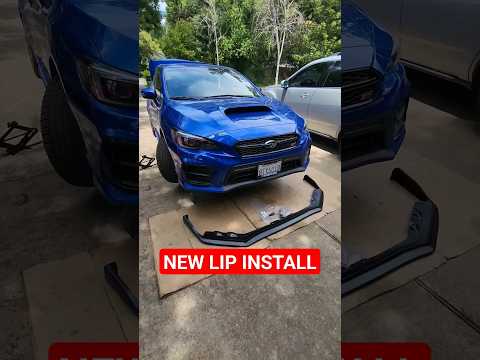 Intalling the CS style lip, side skirts, and rear spats! #wrx #subaru #viral #viralvideo #viralshort