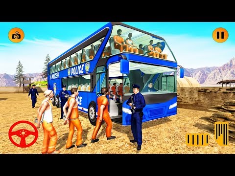 Grand Prison Escape Transport Drive 2019 - Offroad Police Bus Driving - Android GamePlay