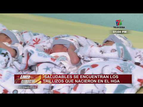 Saludables se encuentran los trillizos que nacieron en el Hospital Atlántida de La Ceiba 👶👶👶