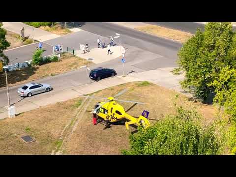 ADAC Hubschrauber Start in Berlin 26.08.2018