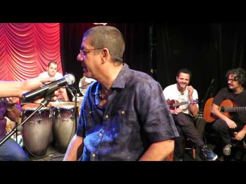 Zeca no Teatro Rival com  Marisa Orth (bastidores)