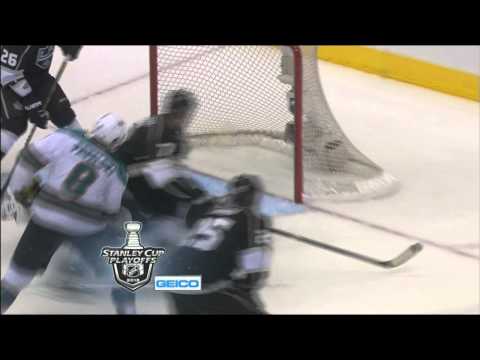 Jonathan Quick robs Joe Pavelski in 3rd May 28 2013 San Jose Sharks vs LA Kings NHL Hockey
