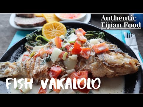 Authentic Fijian Food: Ika (Fish) Vakalolo | Sigatoka, Fji