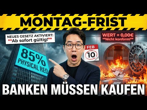 BASEL-III-FRIST: Banken müssen ab Montag 85 % physisch halten