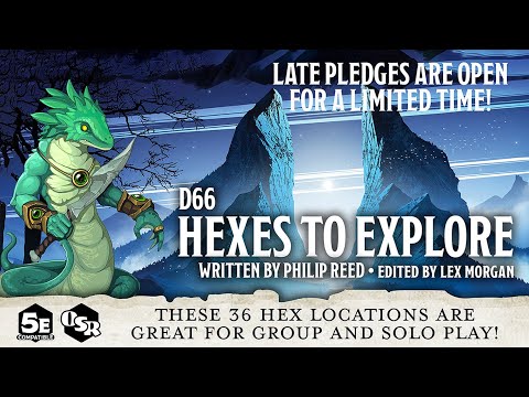 D66 Hexes to Explore - Kickstarter Late Pledges Now Open!