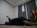 片足アブローラー15回 One leg 15 Ab Wheel