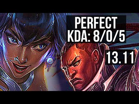 NILAH & Rakan vs LUCIAN & Milio (ADC) | 8/0/5, Legendary | KR Master | 13.11