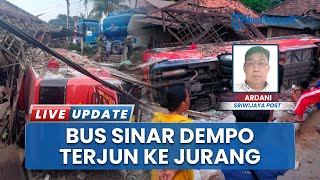 Detik-detik Mencekam Bus Sinar Dempo Masuk Jurang di Muara Enim, Seruduk Rumah Warga