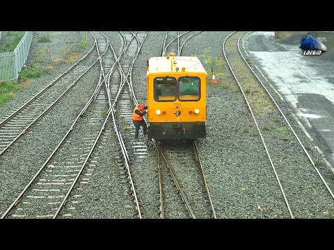 Irish Rail Inspection Vehicle in Dublin Port - 22 December 2022